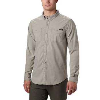 Pánské Mikiny Columbia Outdoor Elements Long Sleeve Chambray Olivy Zelené FWLHTV251